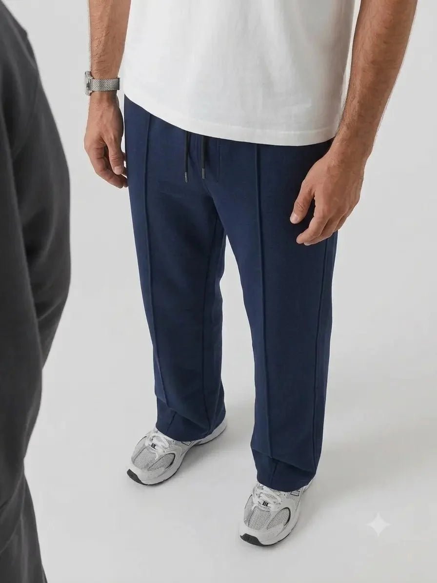 Premium Pure Cotton Baggy Navy-Blue Trouser - Swanah