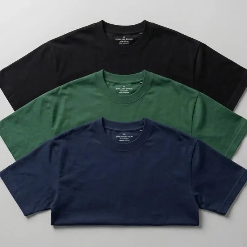 3 Premium Oversized Drop Shoulder T-Shirts - Swanah