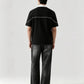 Monarch Polo — Black & White Contrast Collar - Swanah