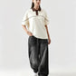 Monarch Polo — Ivory & Espresso Brown Contrast Collar - Swanah