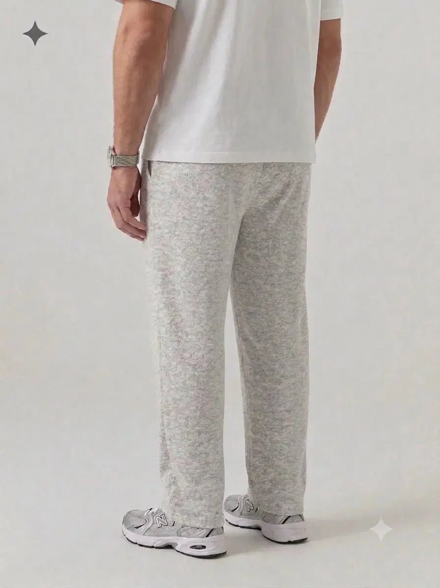 Premium Pure Cotton Baggy Heather Grey Trouser - Swanah