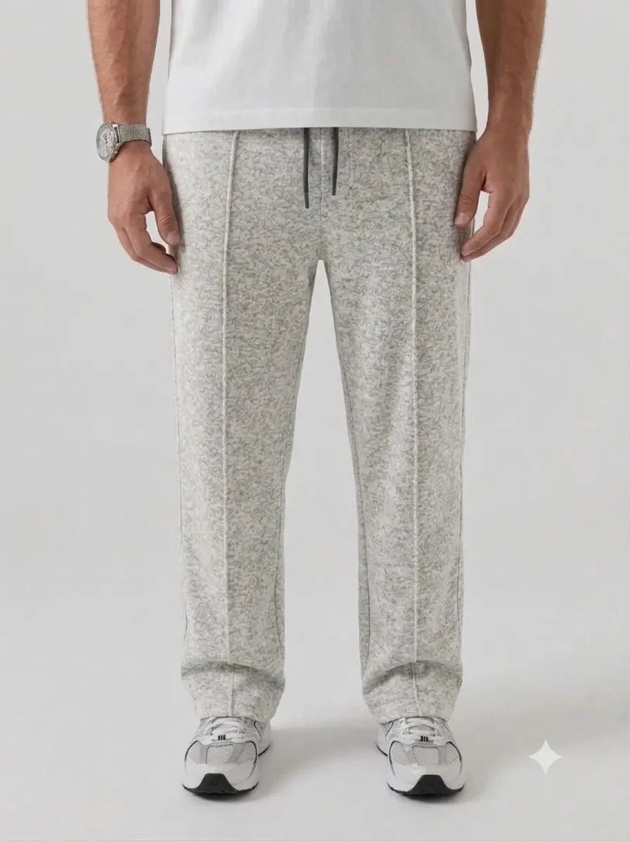 Premium Pure Cotton Baggy Heather Grey Trouser - Swanah