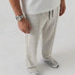 Premium Pure Cotton Baggy Heather Grey Trouser - Swanah