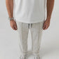 Premium Pure Cotton Baggy Heather Grey Trouser - Swanah