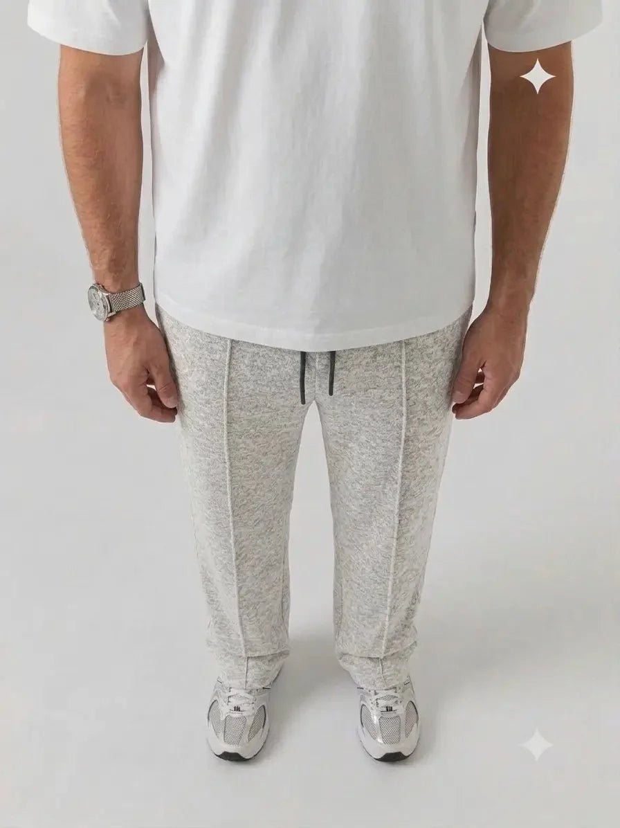 Premium Pure Cotton Baggy Heather Grey Trouser - Swanah