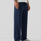 Premium Pure Cotton Baggy Navy-Blue Trouser - Swanah