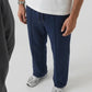 Premium Pure Cotton Baggy Navy-Blue Trouser - Swanah