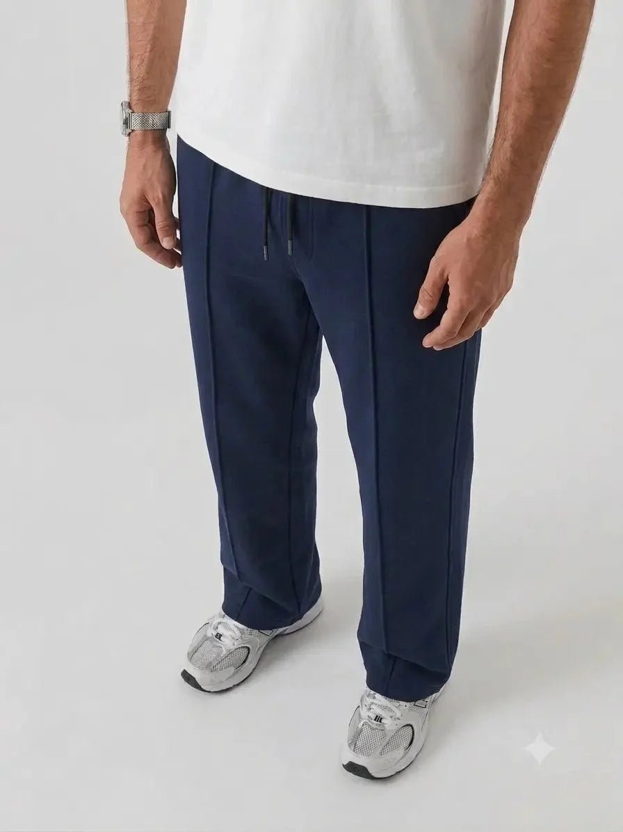 Premium Pure Cotton Baggy Navy-Blue Trouser - Swanah