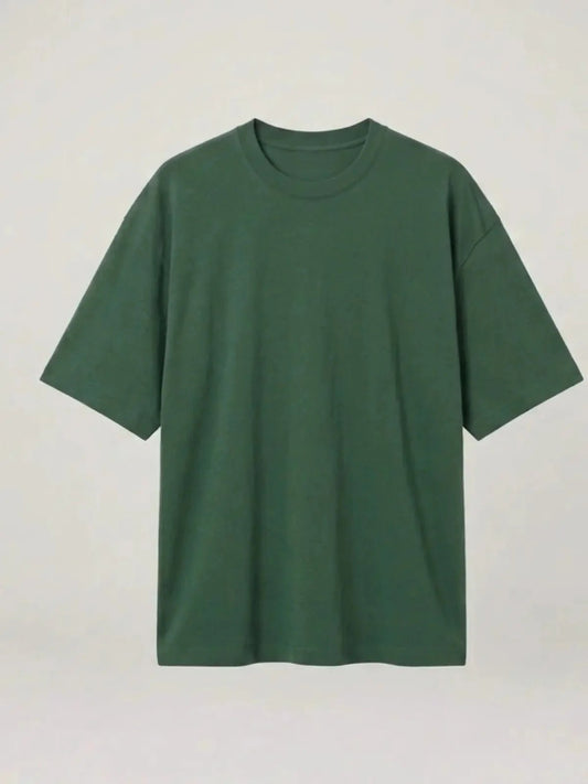Premium Pure Cotton Drop-Shoulder T-Shirt - Swanah