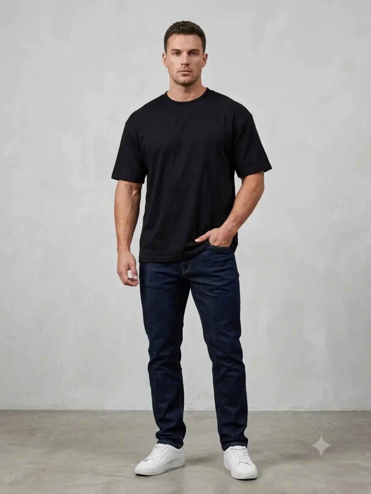 Premium Pure Cotton Drop-Shoulder T-Shirt - Swanah