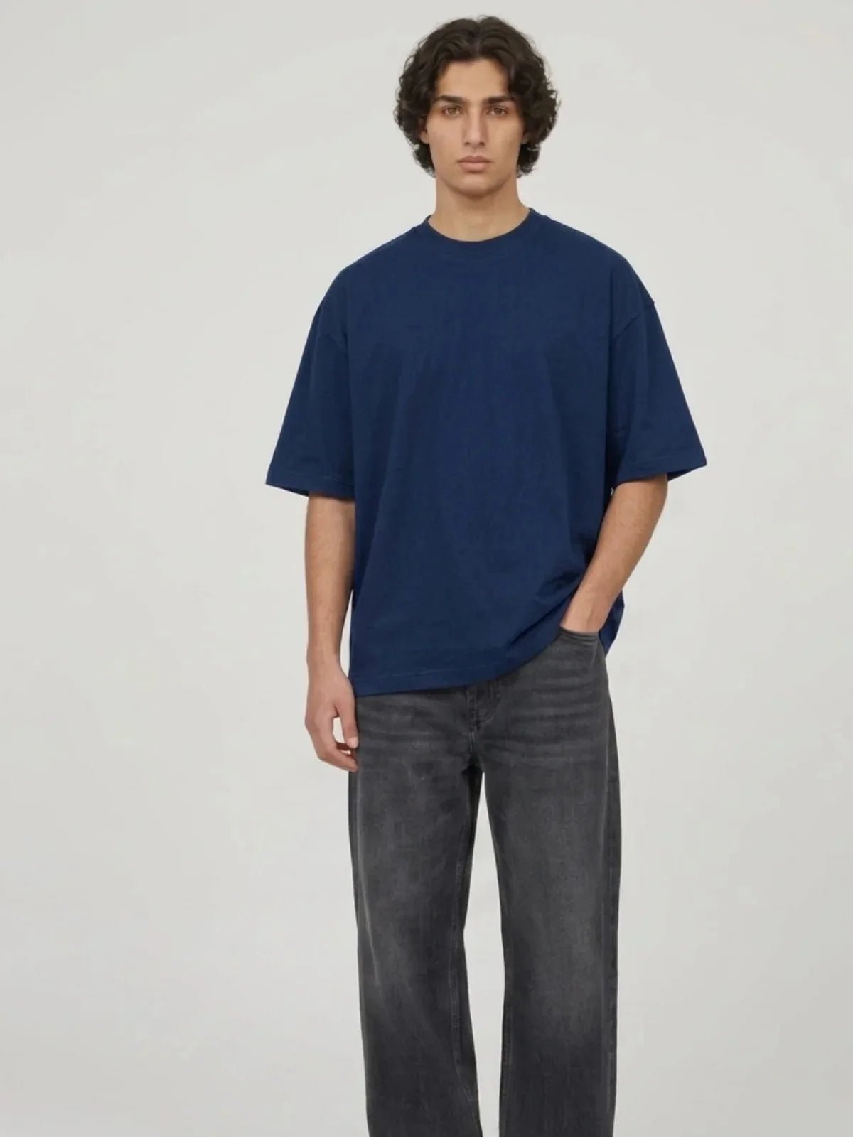 Premium Pure Cotton Drop-Shoulder T-Shirt - Swanah