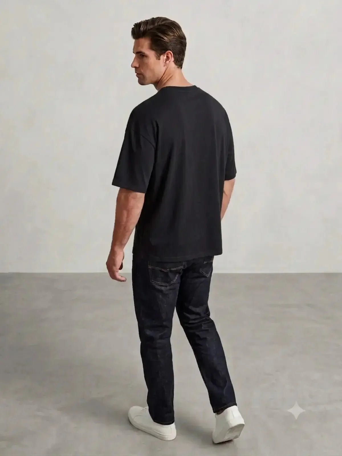 Premium Pure Cotton Drop-Shoulder T-Shirt - Swanah