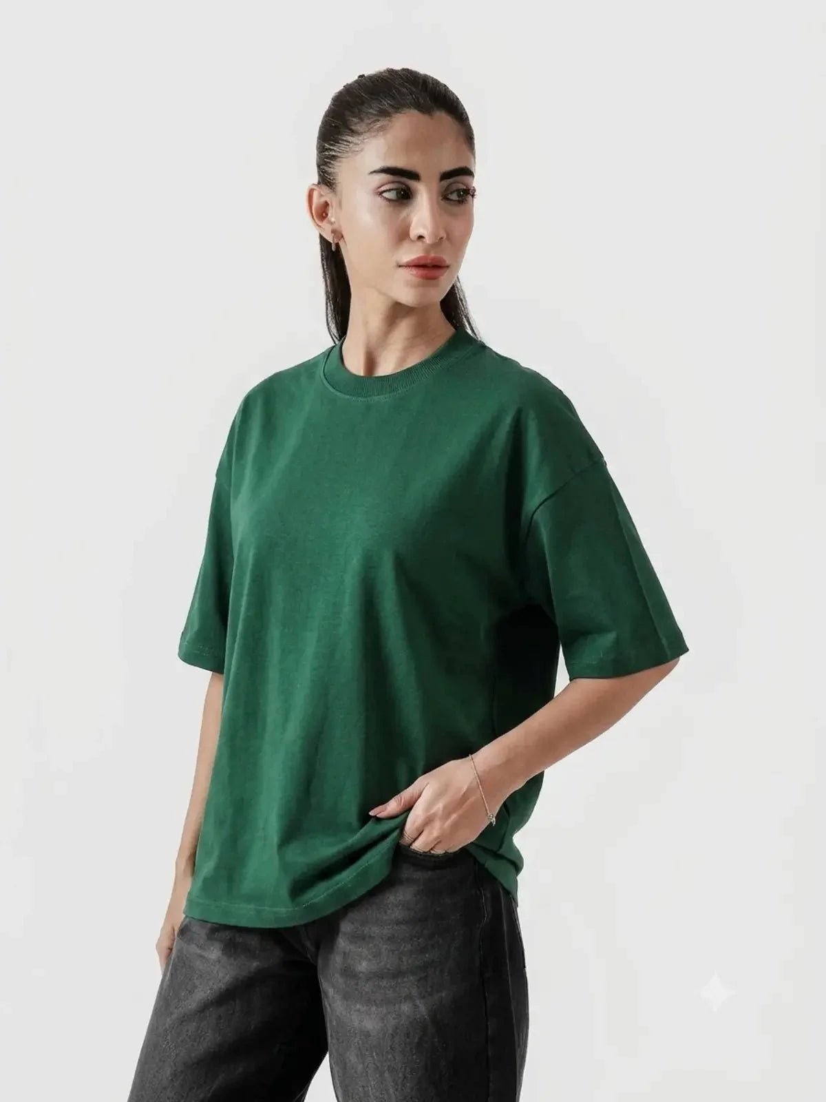 Premium Pure Cotton Drop-Shoulder T-Shirt - Swanah