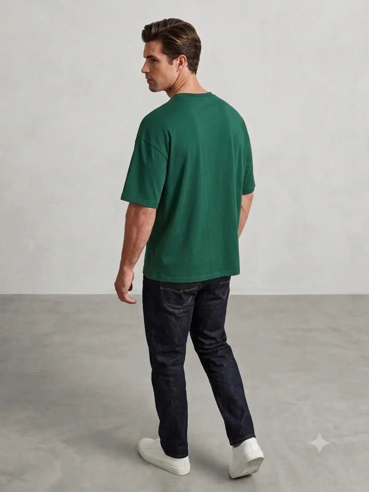 Premium Pure Cotton Drop-Shoulder T-Shirt - Swanah