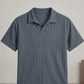 Swanah Men's Premium Textured Knit Polo Shirt - Grey - Swanah