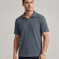 Swanah Men's Premium Textured Knit Polo Shirt - Navy Blue - Swanah