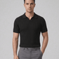 Swanah Men's Premium Textured Knit Polo Shirt - Navy Blue - Swanah