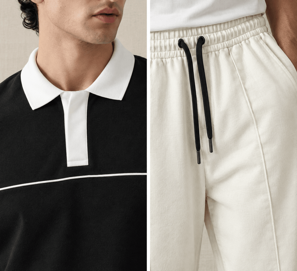 Ultimate Bundle Pack | Black Polo & Wide-Leg Trousers | Swanah - Swanah